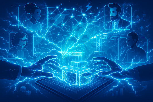 Use this same image but make electric current flow from the hands of everyone involved and energize the foundation